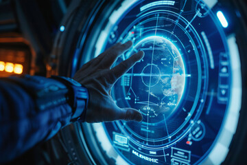 technologies, man holding a globe in his hand, earth