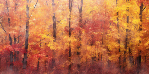 Autumn Forest Illustration.