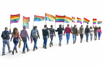 LGBTQ Pride conflict resolution. Rainbow fuchsia pink colorful lgbtq+ travel services diversity Flag. Gradient motley colored thrust LGBT rights parade festival disparate diverse gender illustration