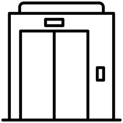 elevator black outline icon, use for modern concept, app, and web development.