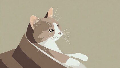 AI-generated art cat (Art Meow series)