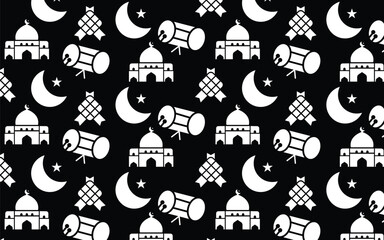 Ramadan Kareem. Islamic template with ramadan for wallpaper design. Poster, media banner. A set of vector illustrations.