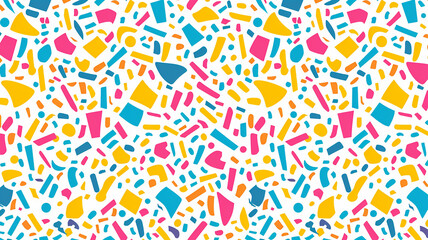 Seamless terrazzo pattern. Colorful abstract background.