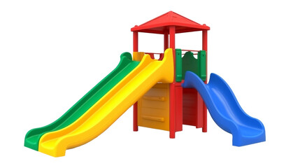playground slide on a transparent background