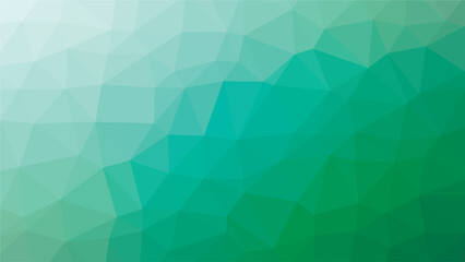 Fototapeta premium Green gradient polygon pattern. Low poly design. Vector illustration 