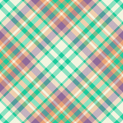 Plaid pattern vector. Check fabric texture. Seamless textile design for clothes, paper print.