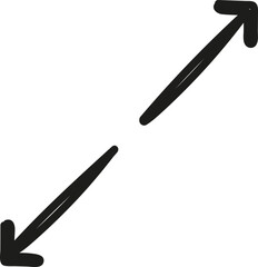 Full screen arrow. Vector element for your business, education design.
