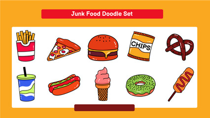 Junk Food Doodle Set