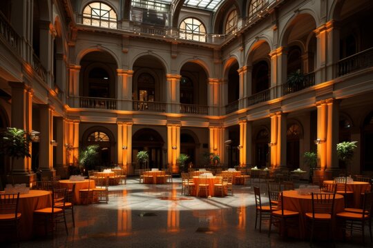 Immersive virtual event planning service for conferences, concerts, and interactive experiences.