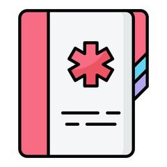 Obraz premium Medical File Icon