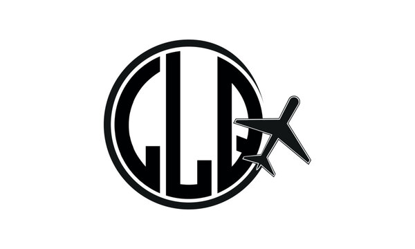 LLQ three initial letter circle tour & travel agency logo design vector template. hajj Umrah agency, abstract, wordmark, business, monogram, minimalist, brand, company, flat, tourism agency, tourist