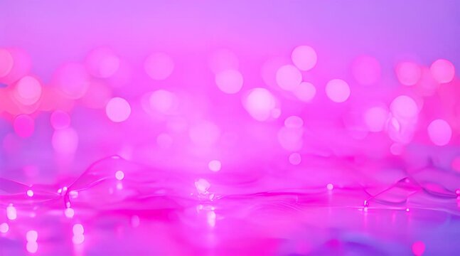 Purple abstract background with bokeh, animated footage 