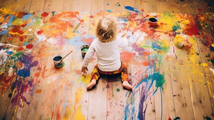 Messy play idea for babies and toddler