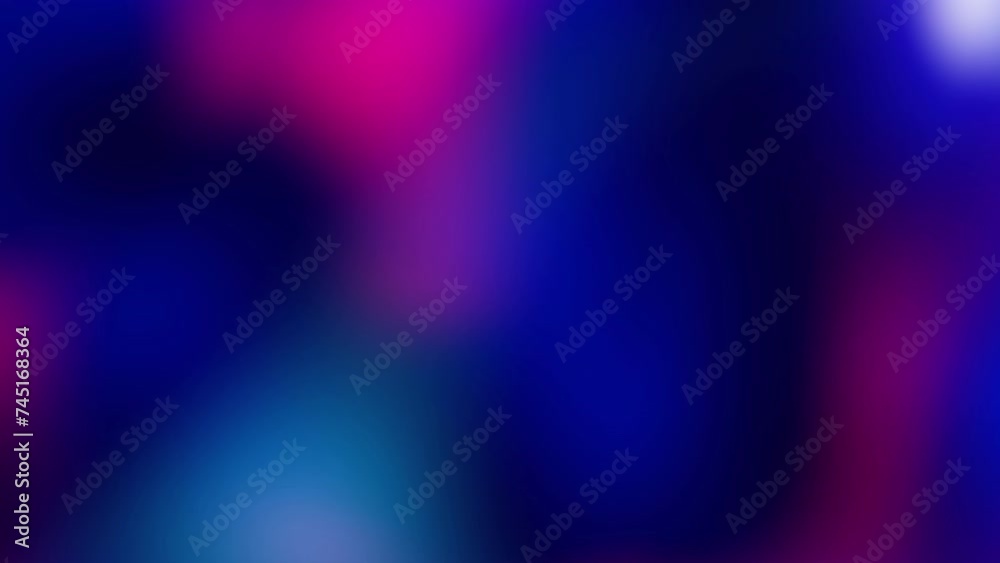 Leinwandbilder Looped abstract clowing background with multicolored blurred gradients moving on dark