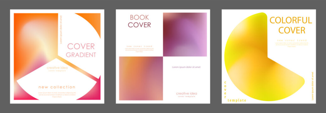Colorful gradient. Template for the cover, poster, banner and print. Vector background for printing