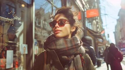Radiant Woman Embracing Empowerment and Freedom, Celebrating International Women’s Day
