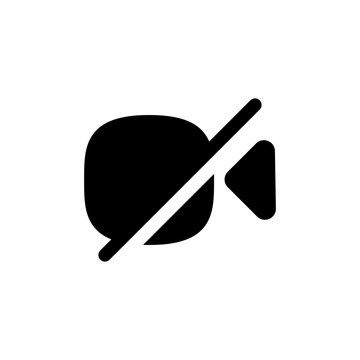 recommend clip art: no video camera icon for streaming , facetime icons video call symbol - recording not allowed - video cam off icon button - no record camera icon, filled, line, outline icons	
