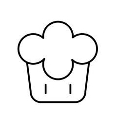 chef hat line icon
