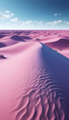 desert sand dunes in holographic style