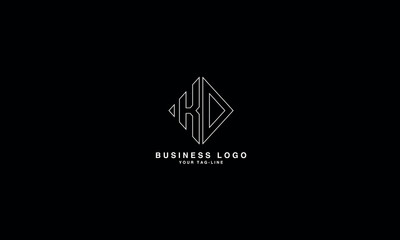 KD, DK, K, D, Abstract Letters Logo monogram