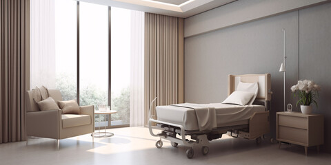 VIP Hospital room with bed and sofa