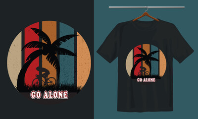 Summer graphic t-shirt design with stylish print, vector illustration