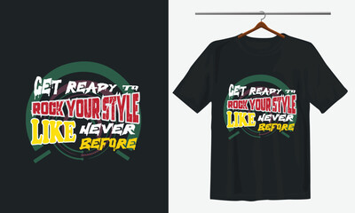 Typography t-shirt design tree and waters, vector illustration