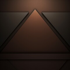 A dark Brown background with two triangles
