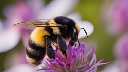 Photo of Bumblebee Generative AI.