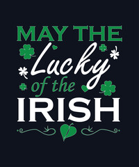 Naklejka premium St. Patrick's Day. Retro Style Emblems leaf clover. Typography. Vector illustration.,St. Patrick's Day with USA Flag T-Shirt design,St Patrick's Day T-shirt design, Vector graphics, typographic poster