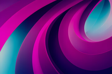 Abstract background with fluid gradient. 3d illustration of design pink colorful 3d design inspired waves.