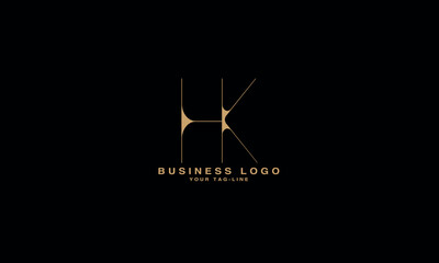 HK, KH, H, K, Abstract Letters Logo Monogram