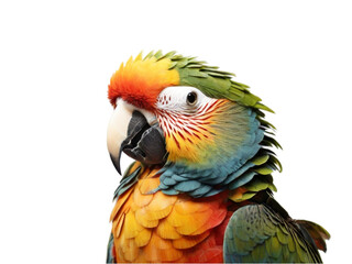 Fototapeta premium Parrot on transparent background