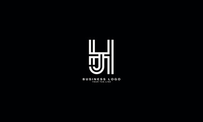 Fototapeta na wymiar HJ, JH, H, J, Abstract Letters Logo Monogram