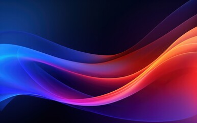 Beautiful background for presentation. red blue curve dynamic on dark background.