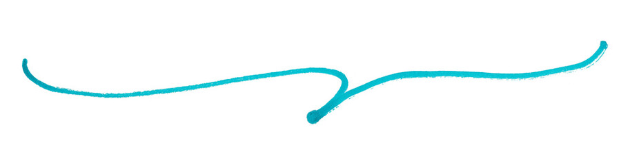 Light blue brush strokes isolated on transparent background.