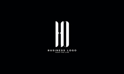 HD, DH, H, D, Abstract Letters Logo Monogram