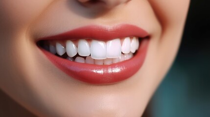 Fototapeta premium Close up of a person brushing teeth, suitable for dental hygiene concept