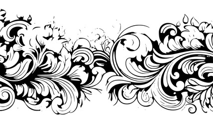 frame, floral, border, vintage, vector, decoration, flower, ornament, design, illustration, pattern, black, swirl, card, wedding, ornate, banner, art, decor, invitation, leaf, element, style, scroll, 