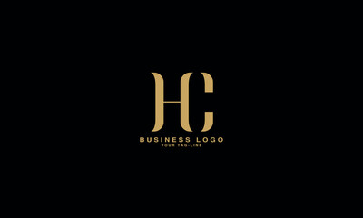 HC, CH, H, C, Abstract Letters Logo Monogram