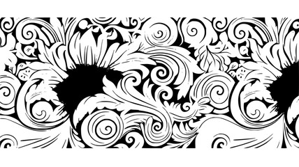 frame, floral, border, vintage, vector, decoration, flower, ornament, design, illustration, pattern, black, swirl, card, wedding, ornate, banner, art, decor, invitation, leaf, element, style, scroll, 
