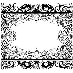 frame, floral, border, vintage, vector, decoration, flower, ornament, design, illustration, pattern, black, swirl, card, wedding, ornate, banner, art, decor, invitation, leaf, element, style, scroll, 
