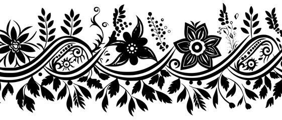 frame, floral, border, vintage, vector, decoration, flower, ornament, design, illustration, pattern, black, swirl, card, wedding, ornate, banner, art, decor, invitation, leaf, element, style, scroll, 