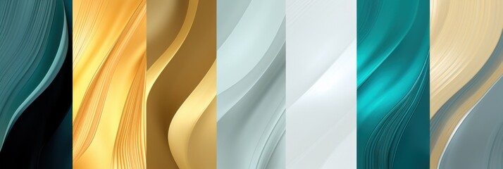 Abstract Gold and Silver backgrounds wallpapers, in the style of bold lines, dynamic colors