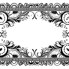 frame, floral, border, vintage, vector, decoration, flower, ornament, design, illustration, pattern, black, swirl, card, wedding, ornate, banner, art, decor, invitation, leaf, element, style, scroll, 