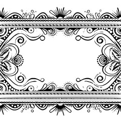 frame, floral, border, vintage, vector, decoration, flower, ornament, design, illustration, pattern, black, swirl, card, wedding, ornate, banner, art, decor, invitation, leaf, element, style, scroll, 