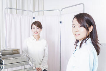 Fototapeta premium 患者と看護師