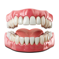 Obraz premium teeth with gum on transparent background Remove png