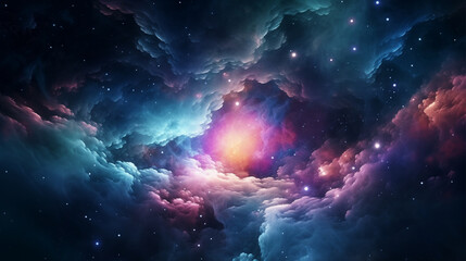 Fototapeta na wymiar the nebula is shown in this image