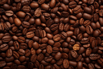 Obraz premium Coffee Beans Background for Design and Layout